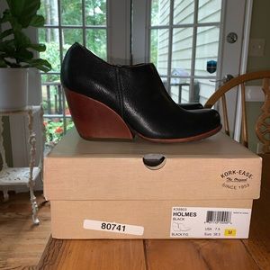 Kork-Ease Holmes Black Wedge Booties (NEW)